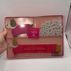 NEW Elum Corgi Valentine’s Day Card Kit - 24 Cards, Envelopes, and Bone Erasers